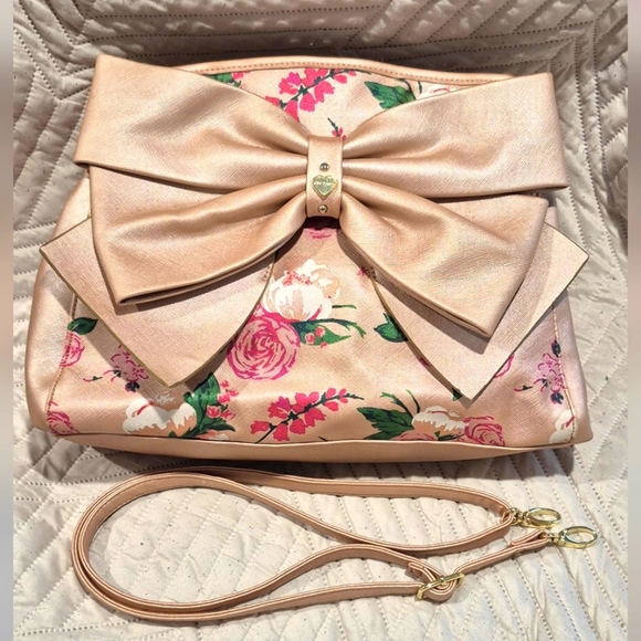 Betsey Johnson Handbags - Betsy Johnson Floral Bow Accent Women's Bag
